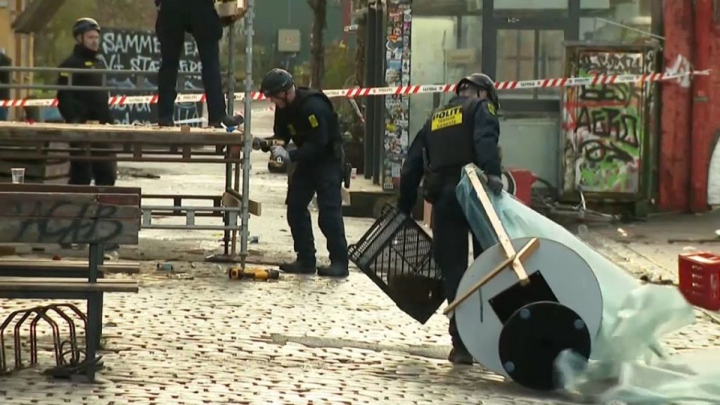 Dismantlement of Pusher Street in the Copenhagen suburb of Christiania