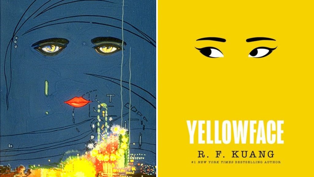 The Great Gatsby and Yellowface covers