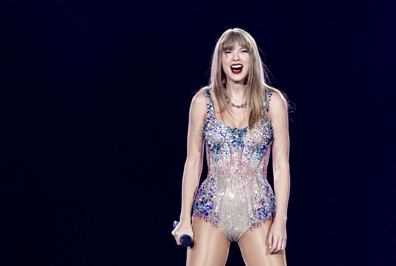 Taylor Swift se produit à la Friends Arena de Stockholm, en Suède, le vendredi 17 mai 2024.