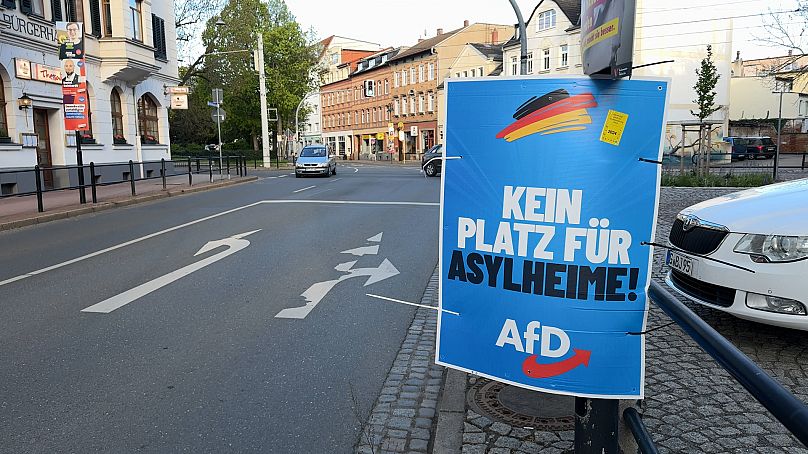 Affiche de l'AfD en lecture en Thuringe 