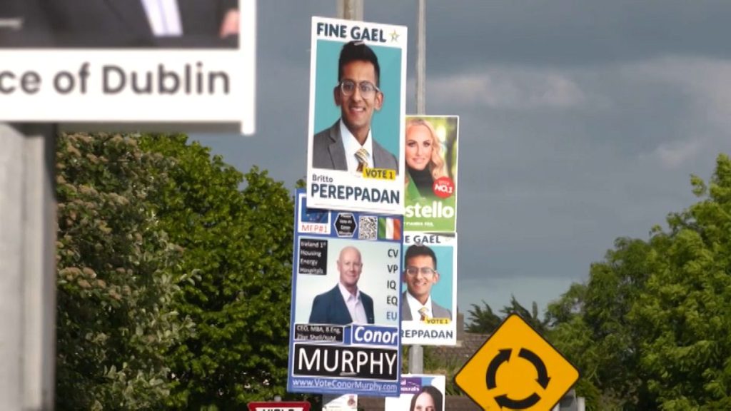 European Election posters in Dublin.