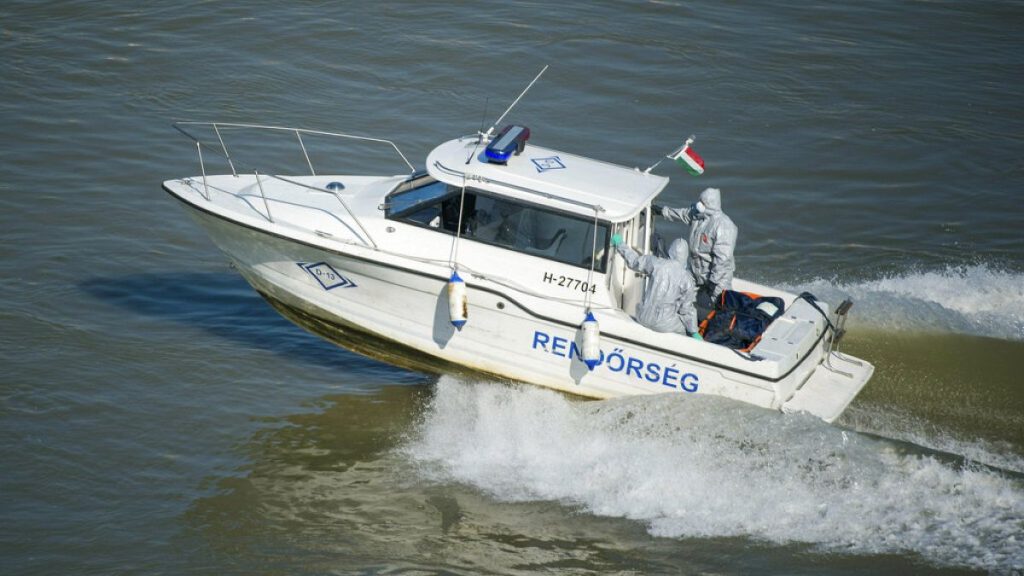 File photo of boat on Danube river in Hungary