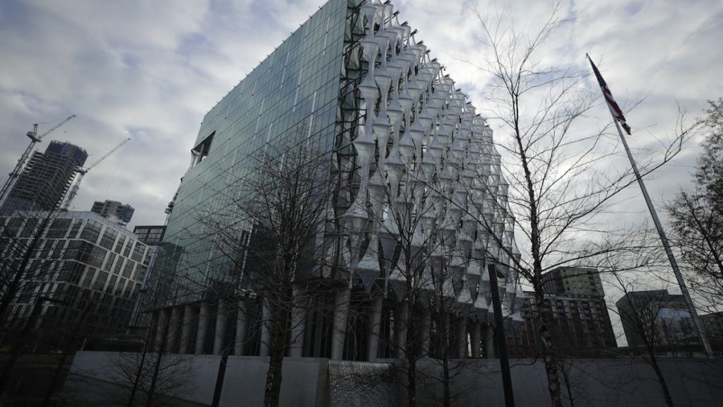 The US embassy has moved from Grosvenor Square in central London to Battersea