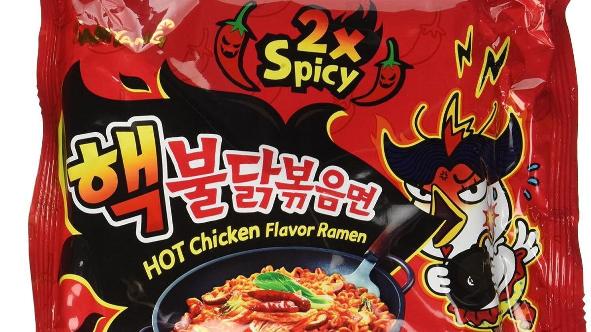 One of the flavours of spicy instant ramen now banned in Denmark.