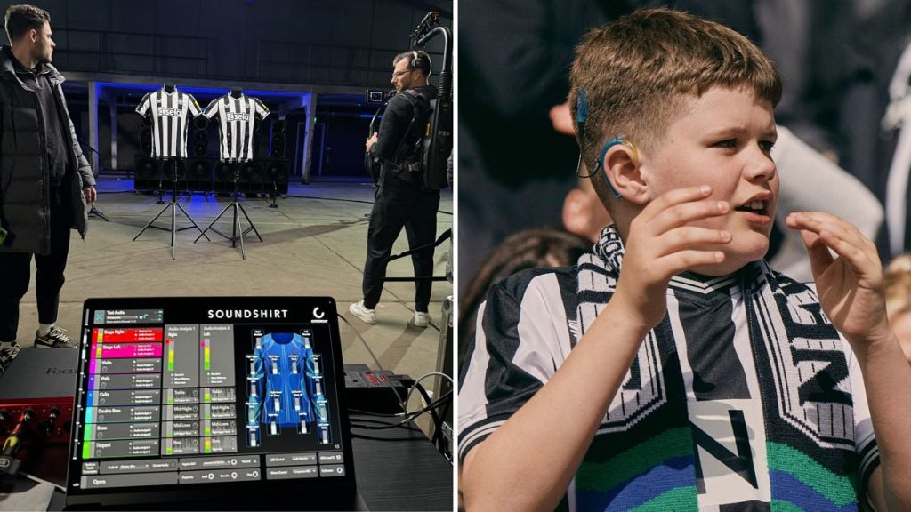 Newcastle United introduce ‘sound shirts’ for deaf supporters