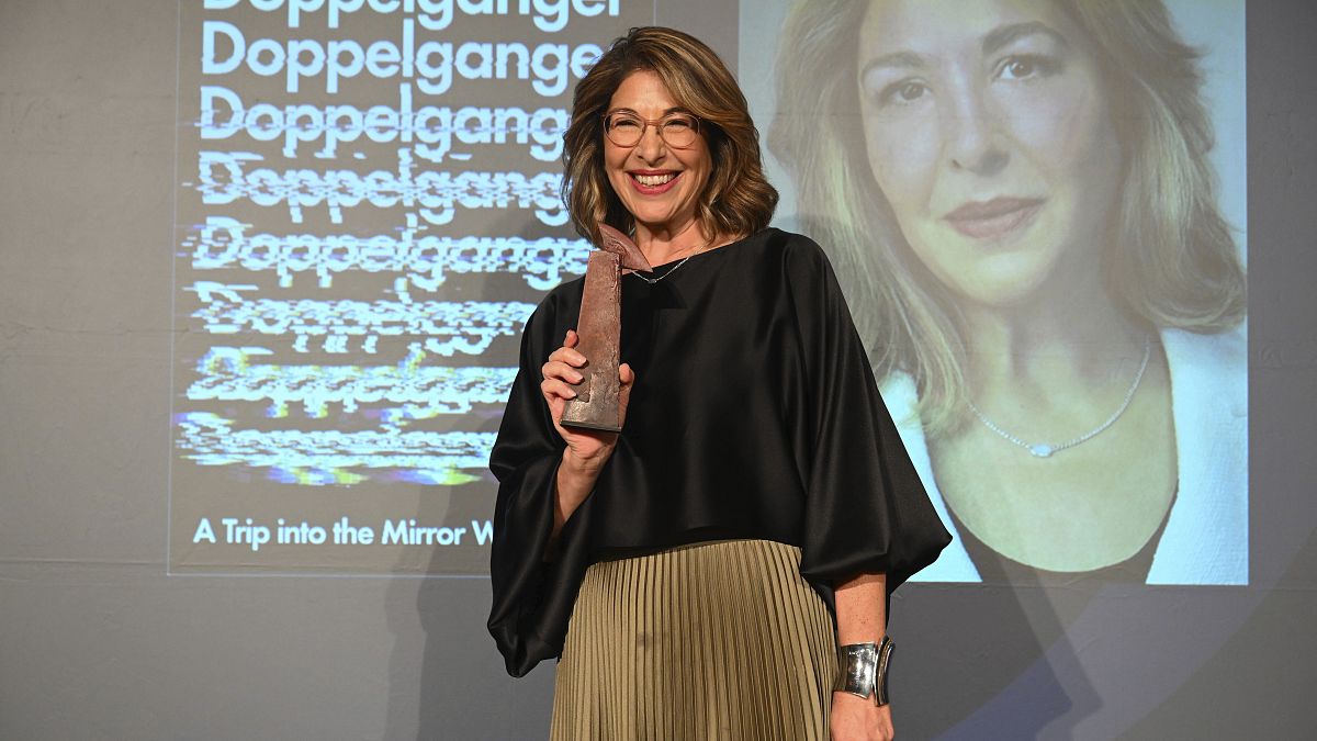 Naomi Klein (pictured) and V. V. Ganeshananthan win Women