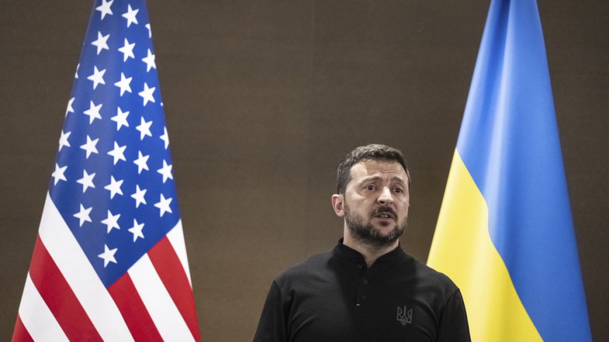 Ukrainian President Volodymyr Zelenskyy looks on before a bilateral meeting with the United States during the Summit on Peace in Ukraine in Obbürgen, Switzerland, July 2024.