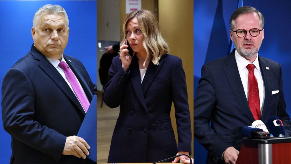 Viktor Orbán, Giorgia Meloni and Petr Fiala have voiced their displeasure about the way the EU top jobs are being distributed.