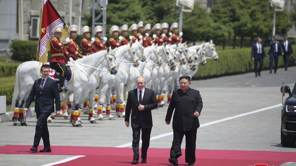 Russian President Vladimir Putin and North Korea