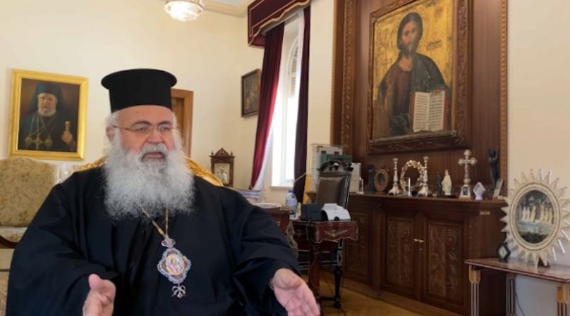 Archevêque Georgios, chef spirituel de l'Église orthodoxe de Chypre.