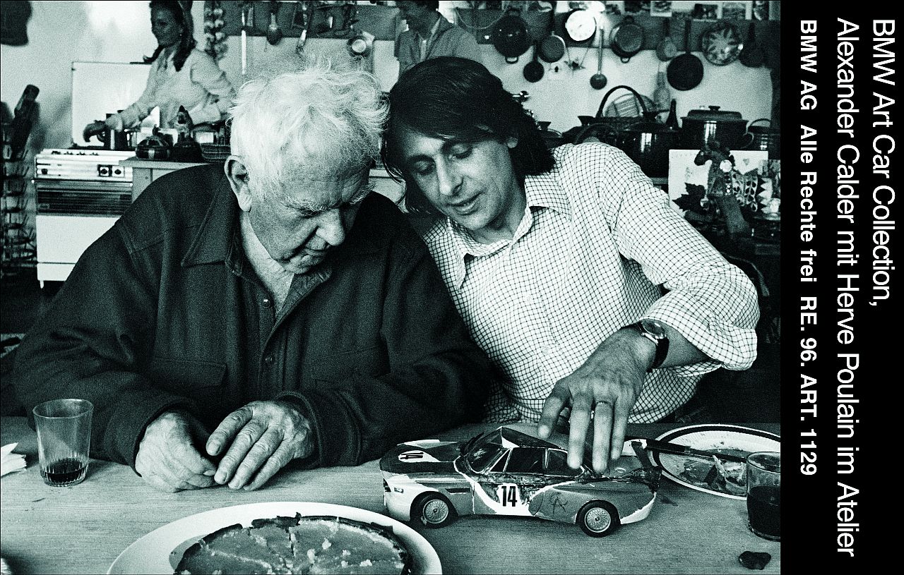 Alexander Calder avec Hervé Poulain en studio