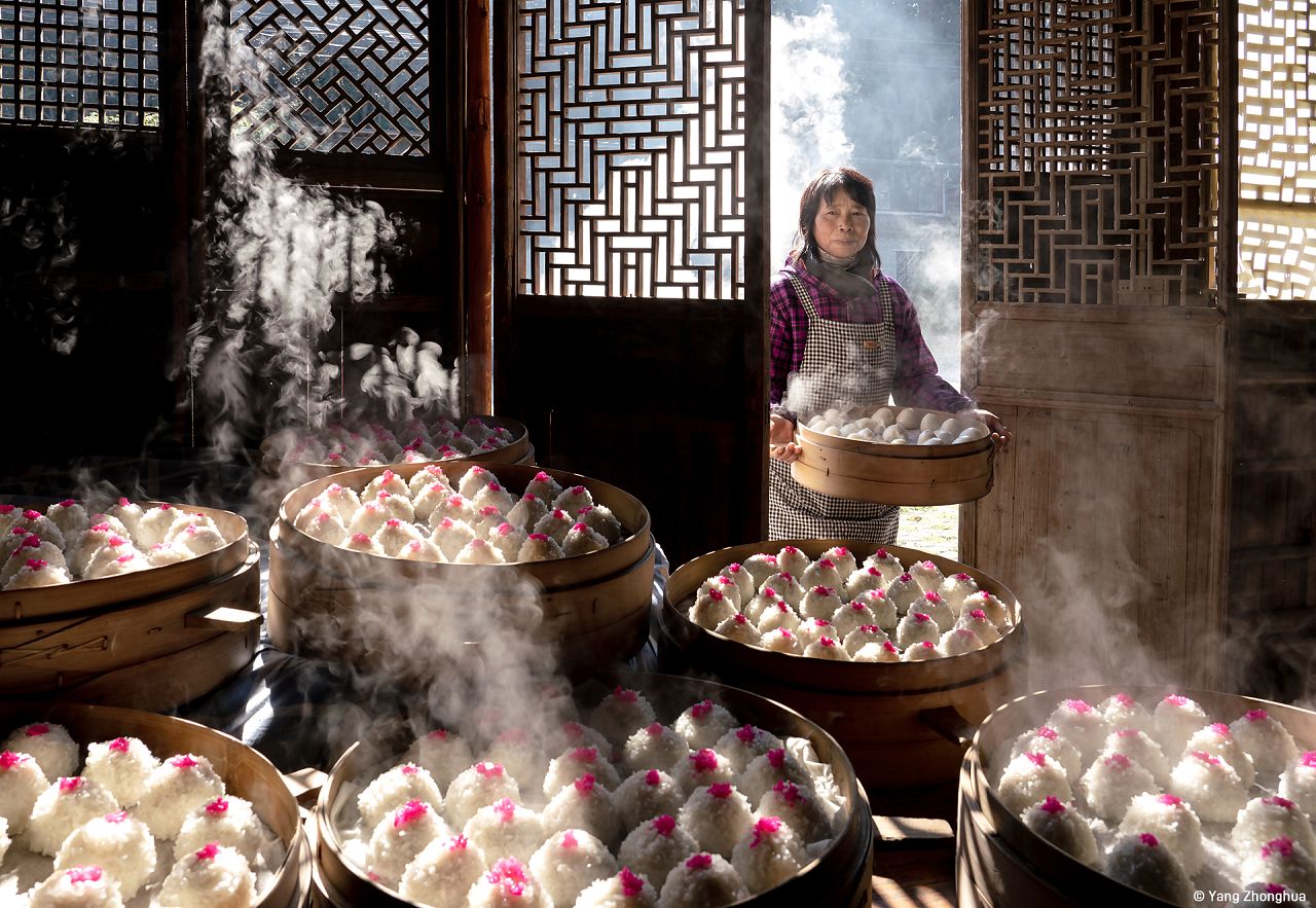 Boules de pâte de haricots rouges par Yang Zhonghua (Chine) 