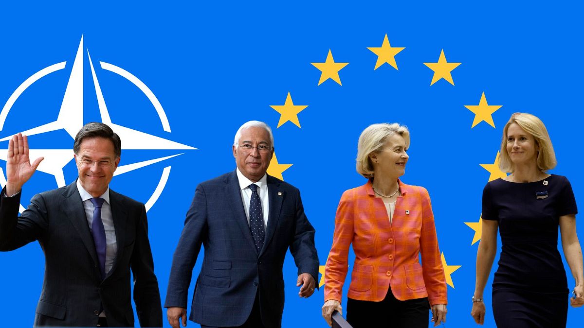 Mark Rutte, António Costa, Ursula von der Leyen and Kaja Kallas will be EU