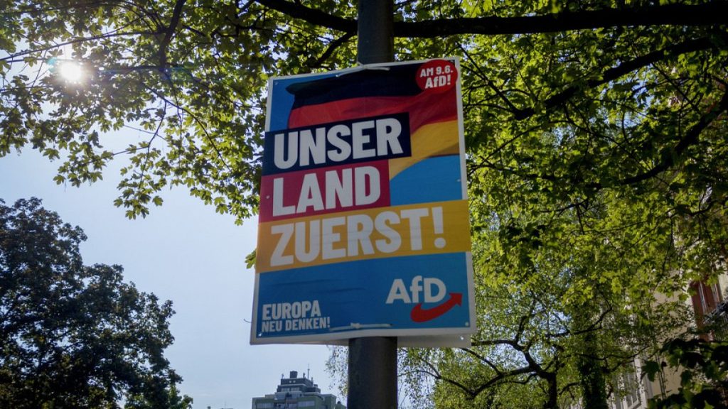 An AfD election campaign poster.