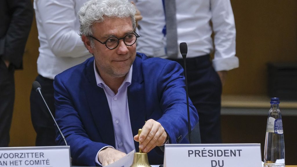 Alain Maron, environment minister for the Brussels region, chairs a fractious EU Council debate on the Nature Restoration Law in March 2024