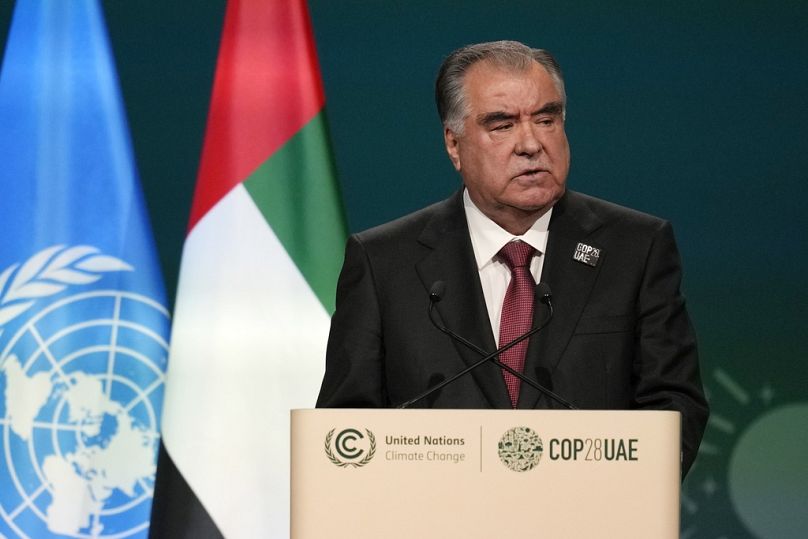 Le président du Tadjikistan, Emomali Rahman, en 2023
