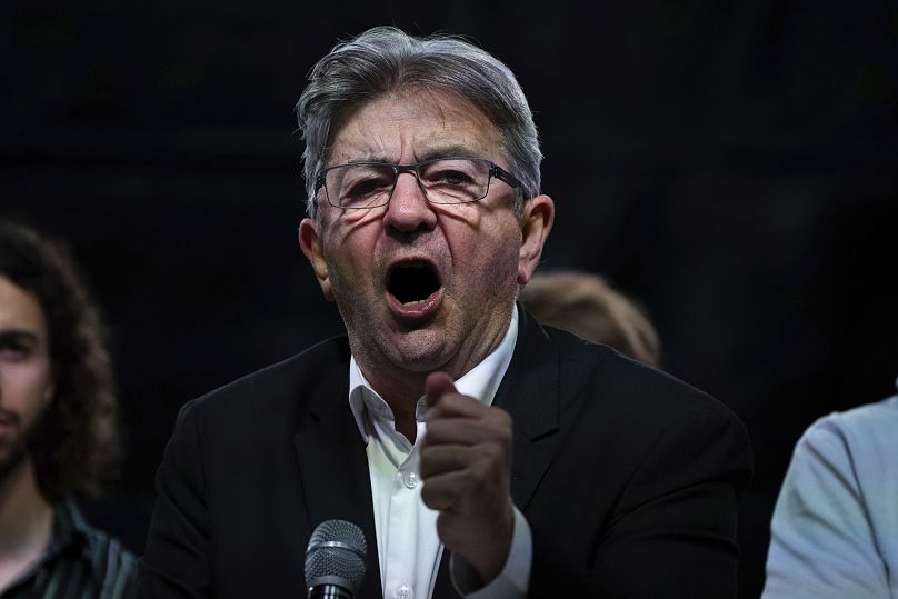 Jean-Luc Mélenchon, chef de file de l'extrême gauche 