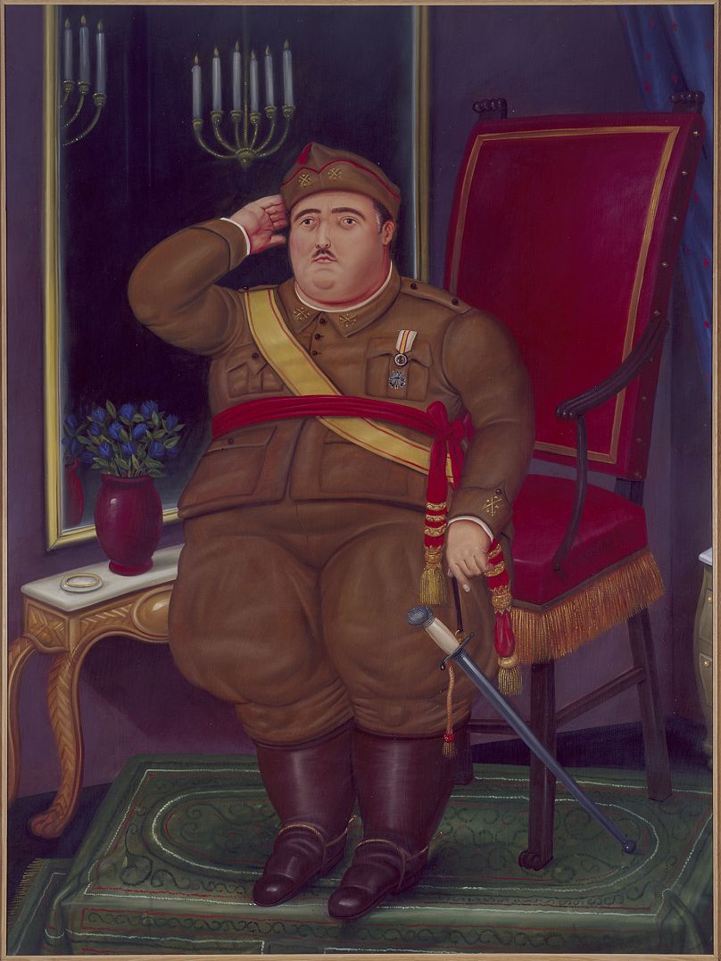 Fernando Botero, Franco, 1986 Huile sur toile, 226 x 168 cm Don de l'artiste, 2003
