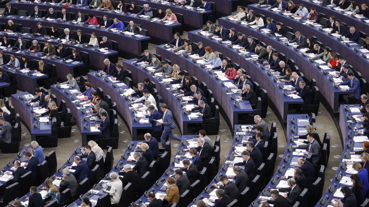 The hemicycle in Strasbourg