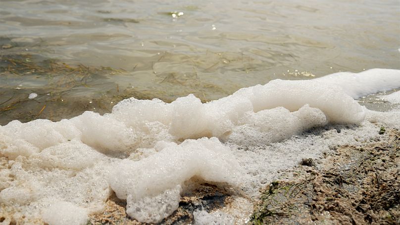 Le rivage de la lagune de Mar Menor.