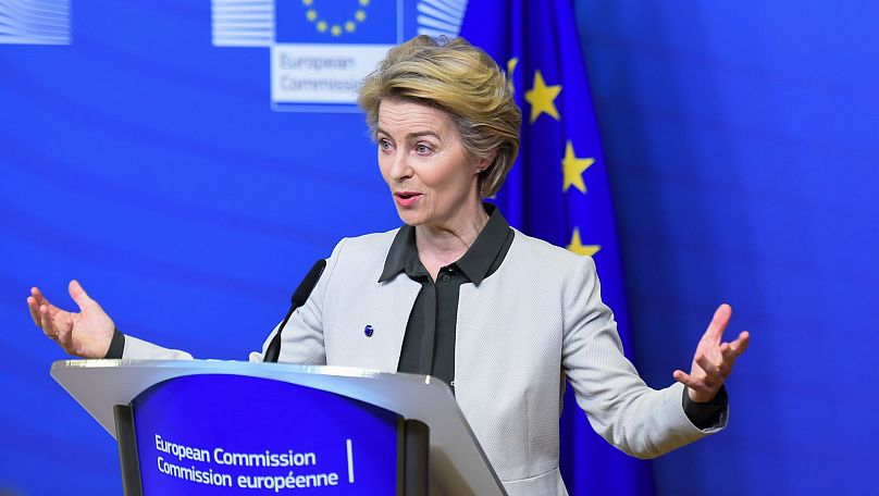 Von der Leyen presented the European Green Deal in December 2019.