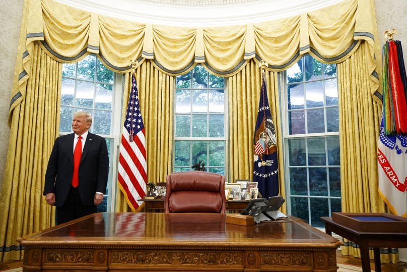 Donald Trump dans le bureau ovale, 2019.