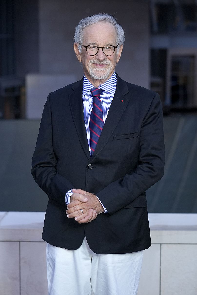 Steven Spielberg à son arrivée à la Fondation Louis Vuitton