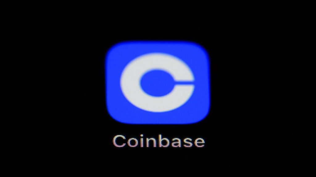 The Coinbase app icon is seen on a smartphone, Tuesday, Feb. 28, 2023, in Marple Township, Pennsylvania.