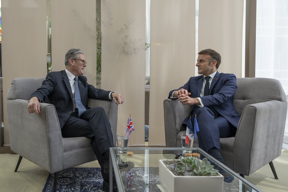 Avec le nouveau Premier ministre du Royaume-Uni Keir Starmer. Aujourd'hui au sommet de l'OTAN, la semaine prochaine au sommet de la Communauté politique européenne : notre travail en commun a déjà bien commencé !