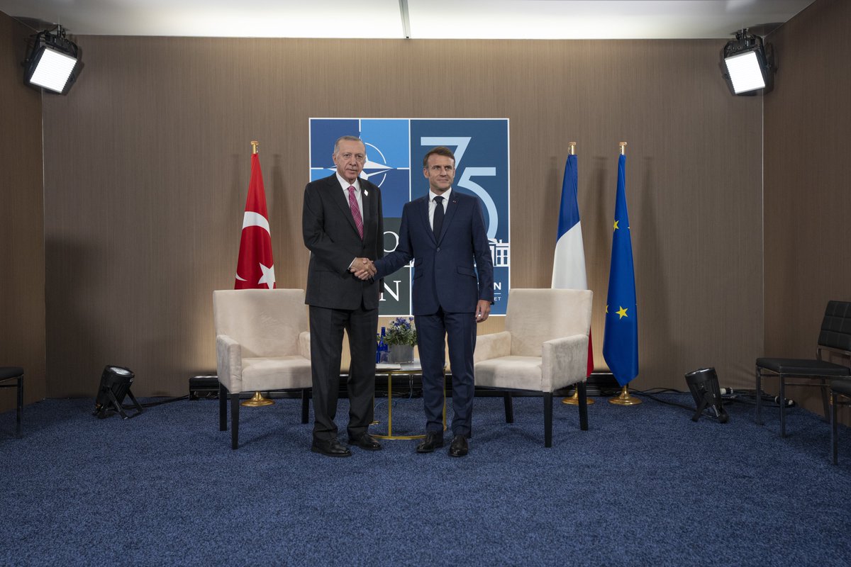 With President Erdogan in Washington before meeting with the Allies and President Zelensky for a working session. We discussed the diplomatic efforts of the international community to achieve a just and lasting peace in Ukraine.