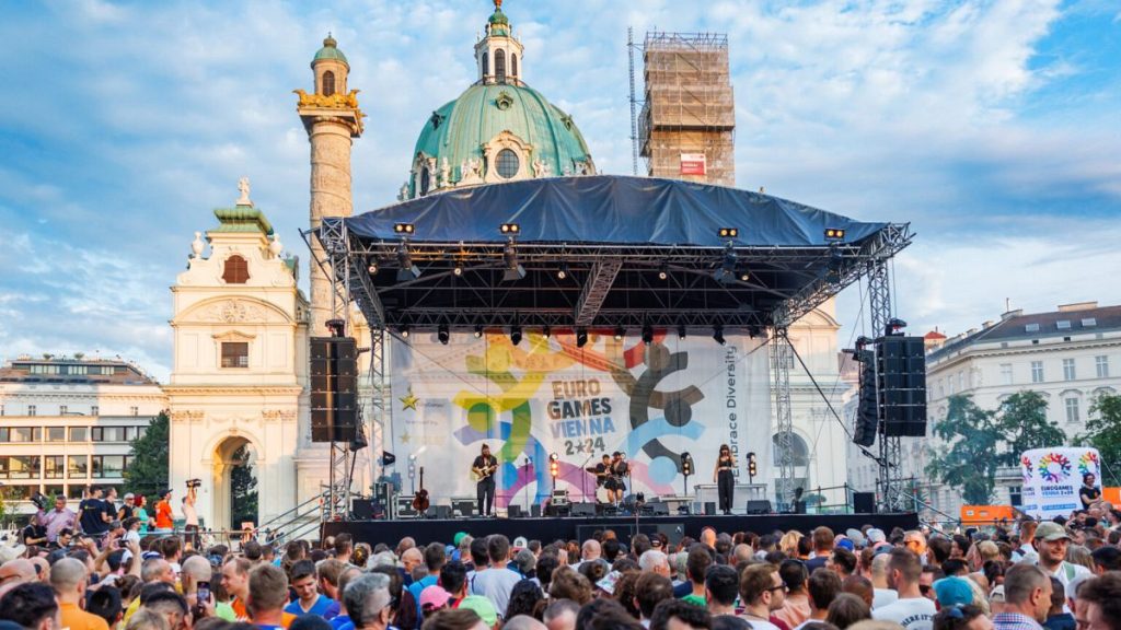 The EuroGames have kicked off with an opening ceremony in the host city of Vienna, Austria