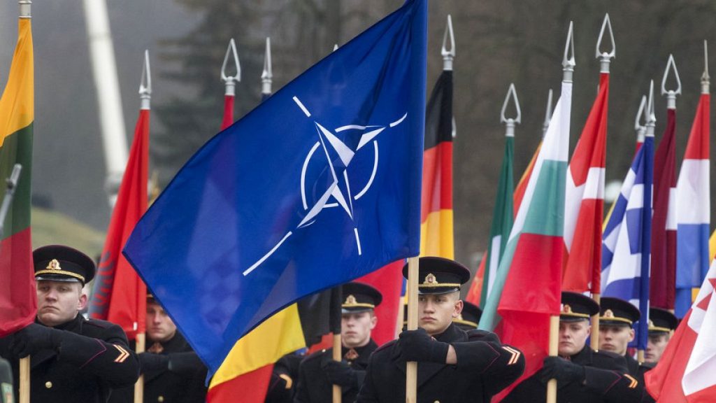 NATO flag with membernations