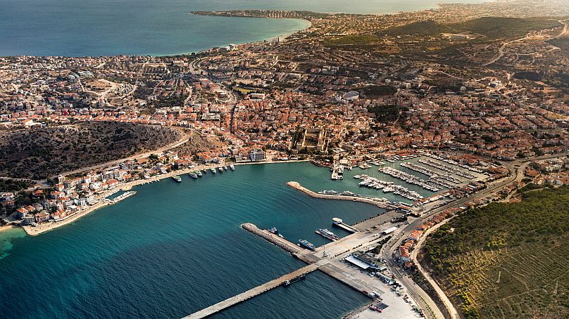 Vue aérienne de Çeşme