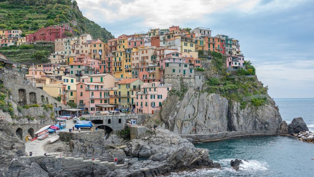 The Path of Love links Riomaggiore and Manarola.