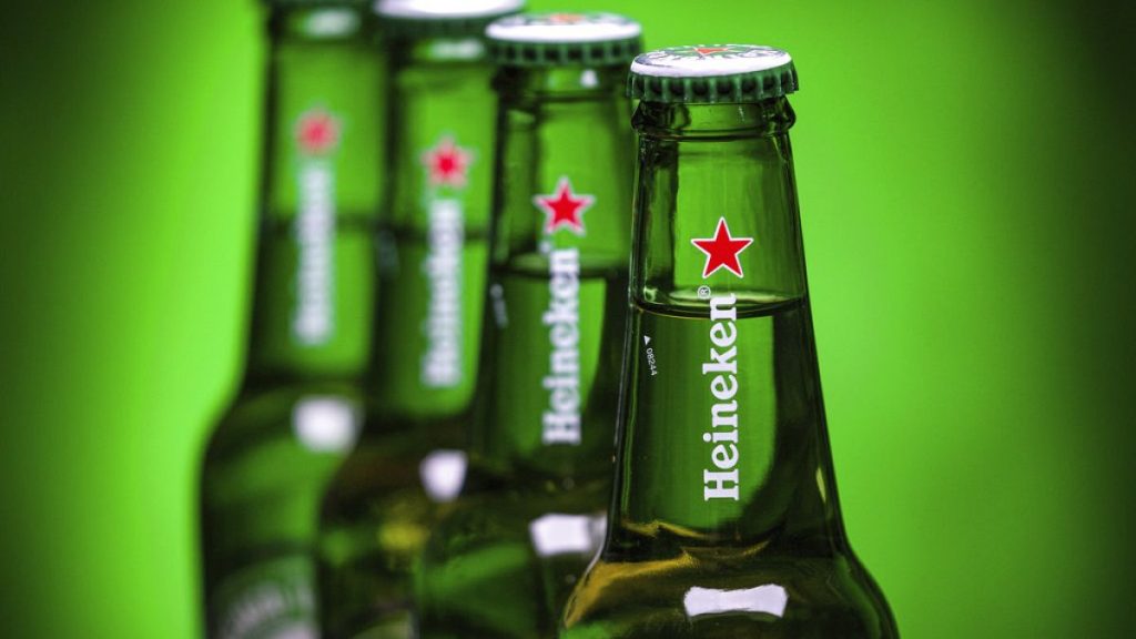 Bottles of Heineken beer are photographed in Washington, Friday, March 30, 2018. (AP Photo/J. David Ake)