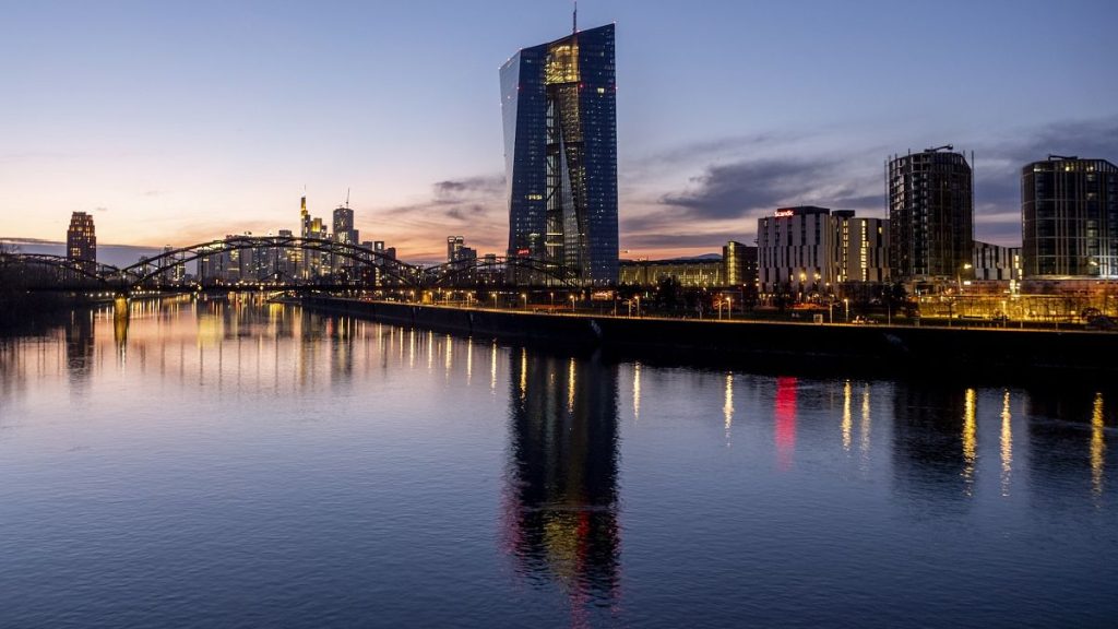 The European Central Bank pictured at the river Main in Frankfurt, Germany.