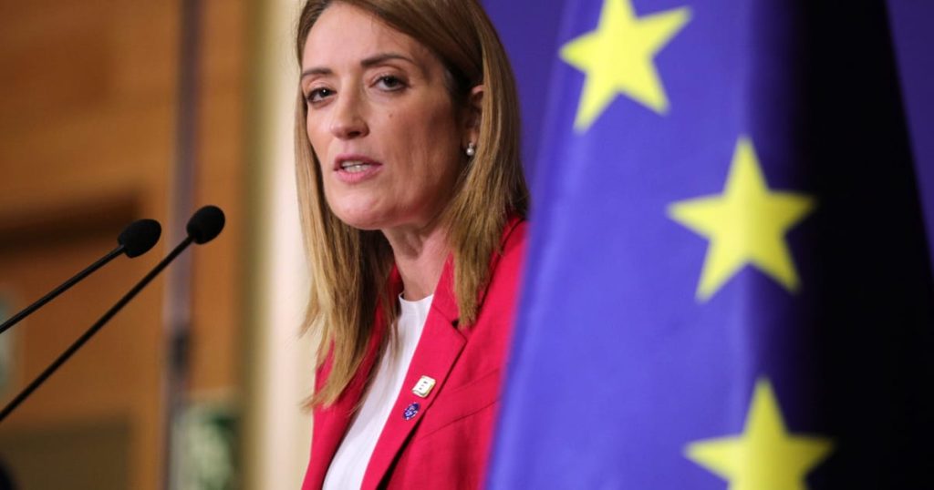 Roberta Metsola réélue présidente du Parlement européen