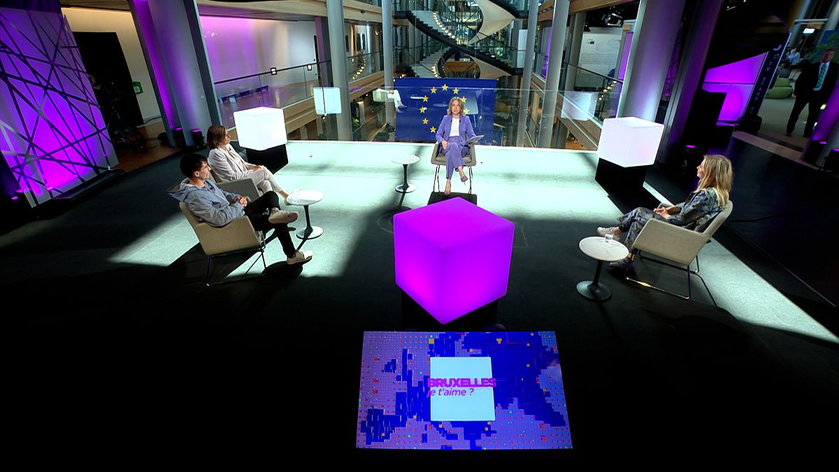 Méabh Mc Mahon with MEPs Isabella Lövin, Fidias Panayiotou and Sigrid Friis in Strasbourg