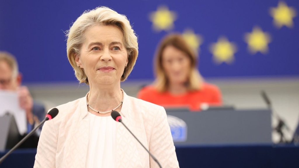 Ursula von der Leyen asked MEPs to endorse her re-election bid.