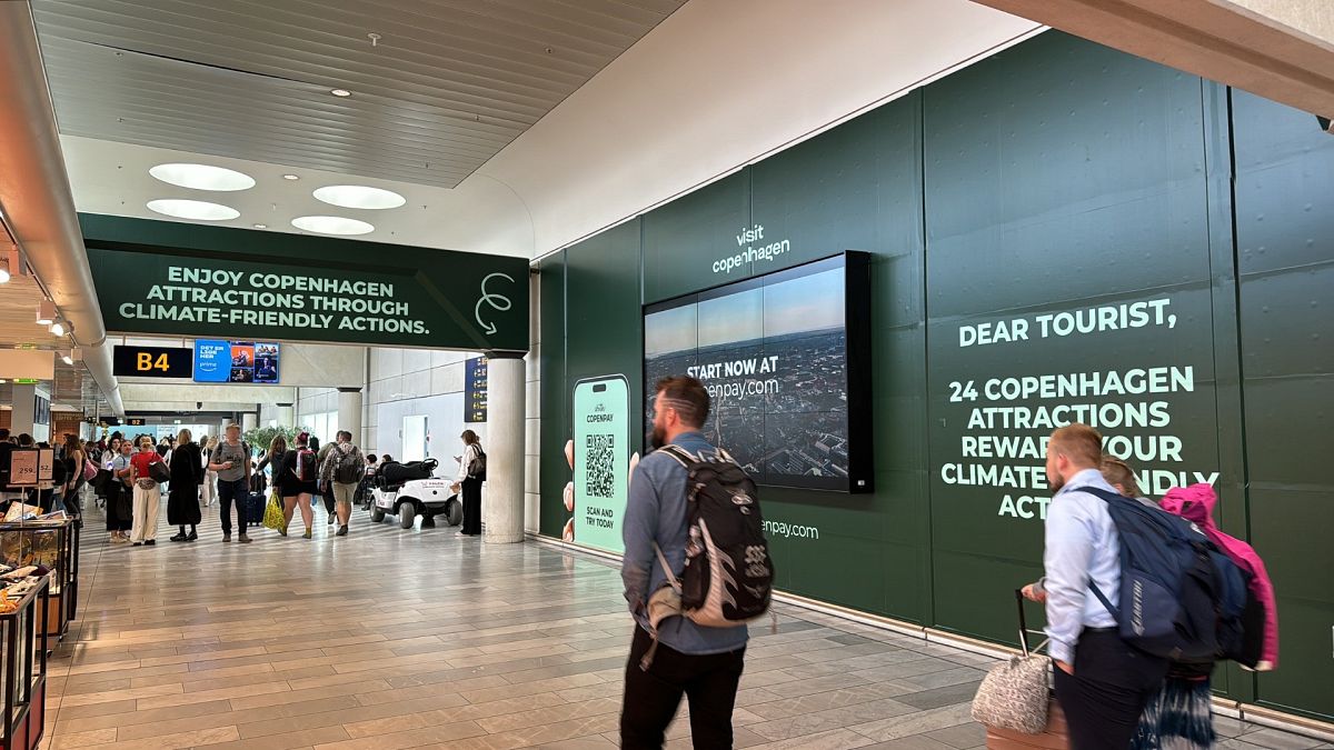 CopenPay advertised at Kaastrup Airport, Denmark