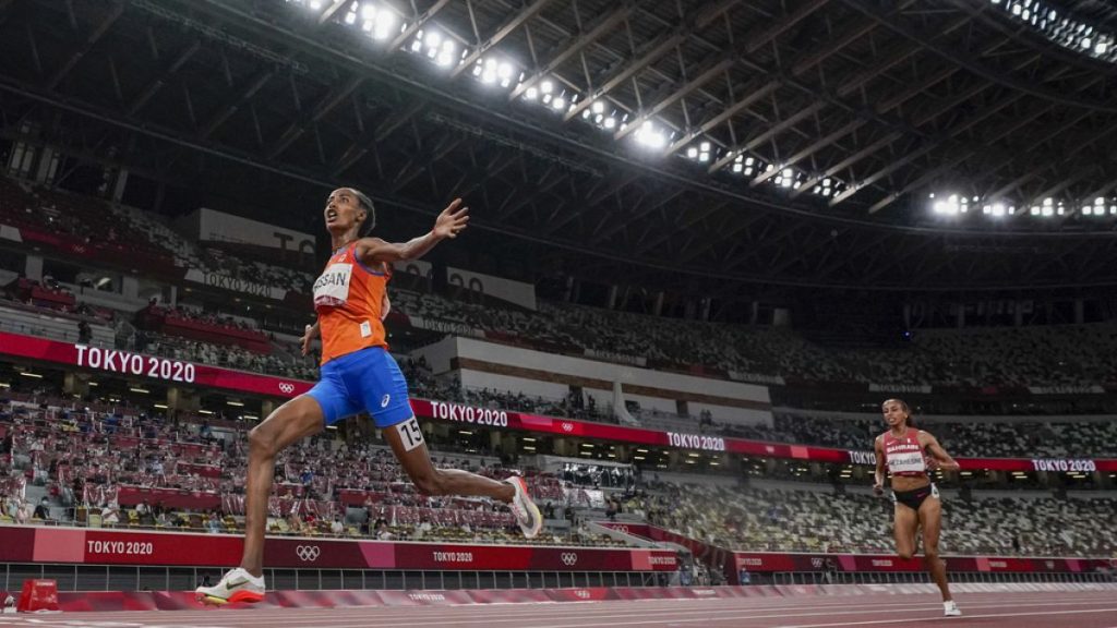 Sifan Hassan, of the Netherlands, wins the women