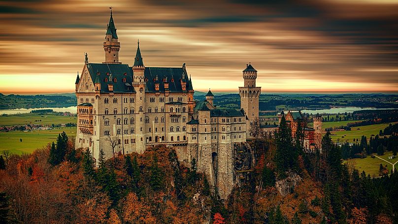 Château de Neuschwanstein dans le sud de l'Allemagne. 