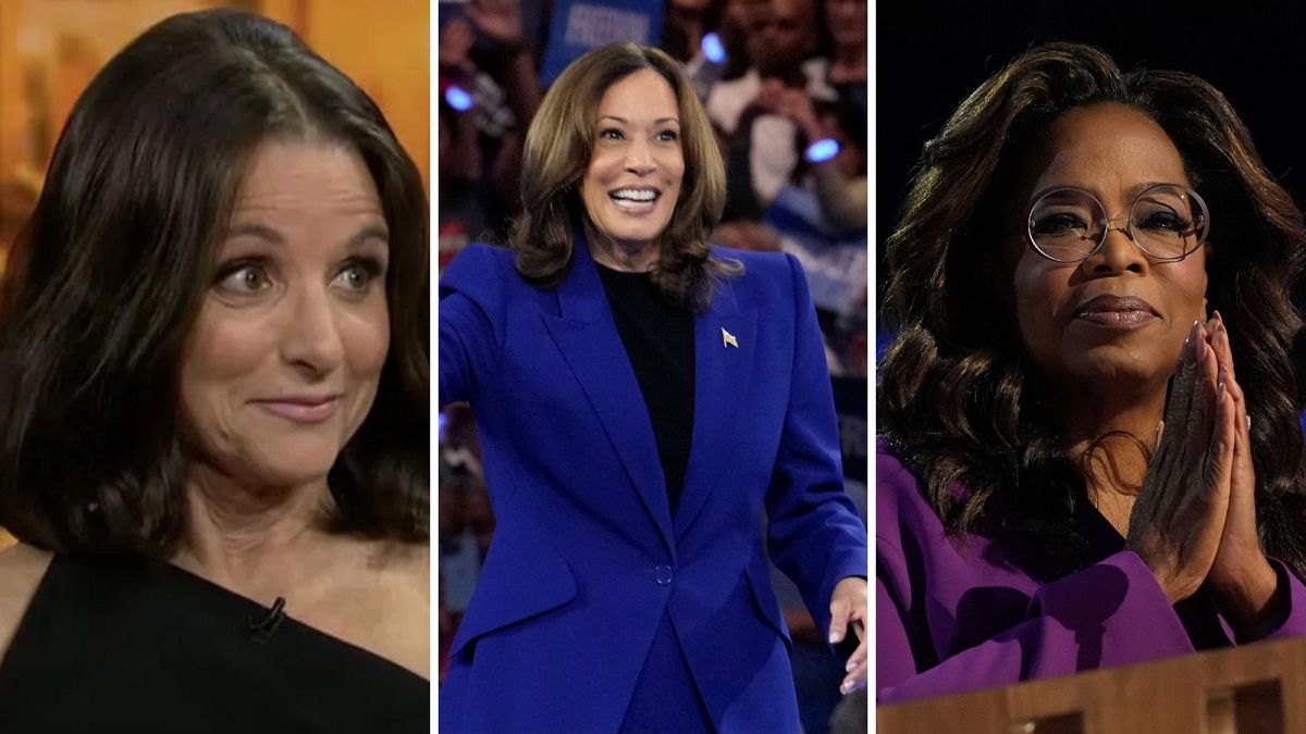 Oprah endorses Kamala Harris while Julia Louis-Dreyfus says Harris is nothing like her Veep character