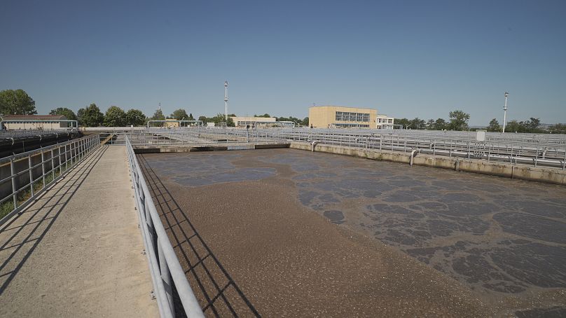 Traitement de l'eau à l'usine de Kubratovo, près de Sofia, la capitale bulgare