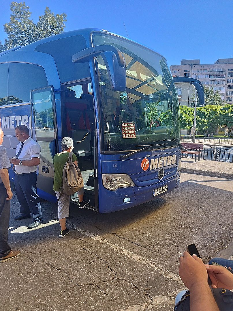 Le dernier bus qu'Eleanor a pris de Plovdiv en Bulgarie à Istanbul.