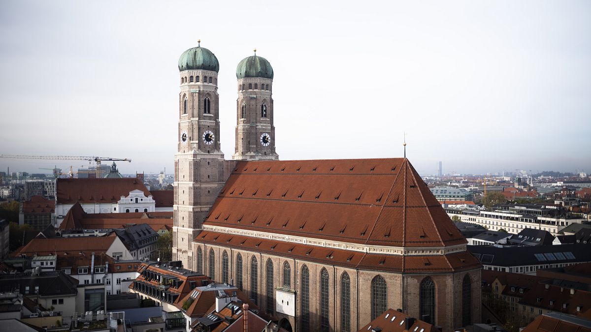 Arial view on the Frauenkirche,