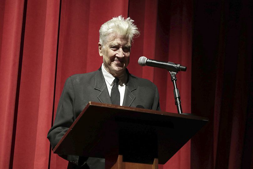 David Lynch s'exprime lors de la première de Twin Peaks sur Showtime - Mai 2017 