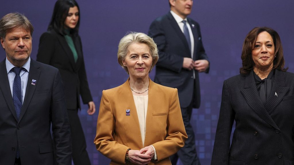 President of the European Commission Ursula von der Leyen and U.S. Vice President Kamala Harris