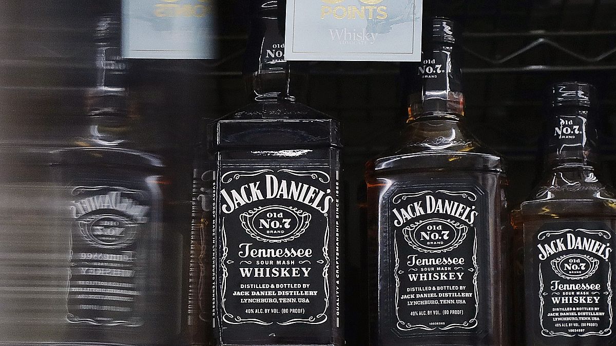 File photo. Bottles of Jack Daniel