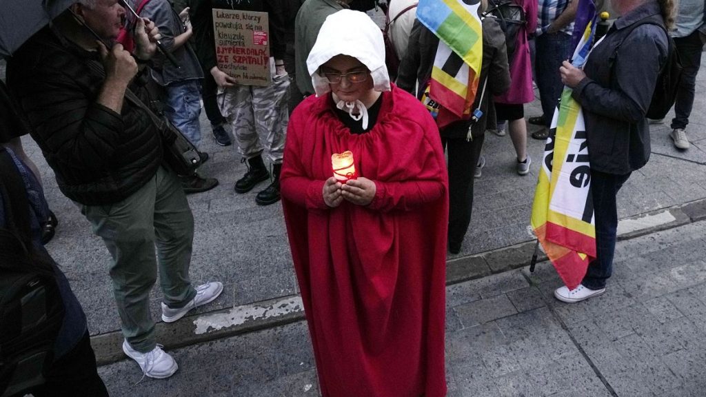 People protest Poland